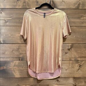 Two 2 Fly Metallic Short Sleeve Women's Top
